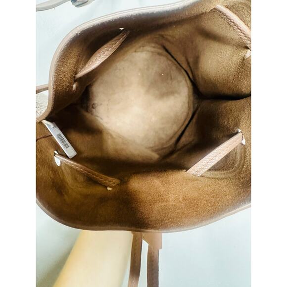 MANSUR GAVRIEL Hazelnut Brown Tan Cowhide Leather Soft Mini Bucket Bag - Picture 11 of 11
